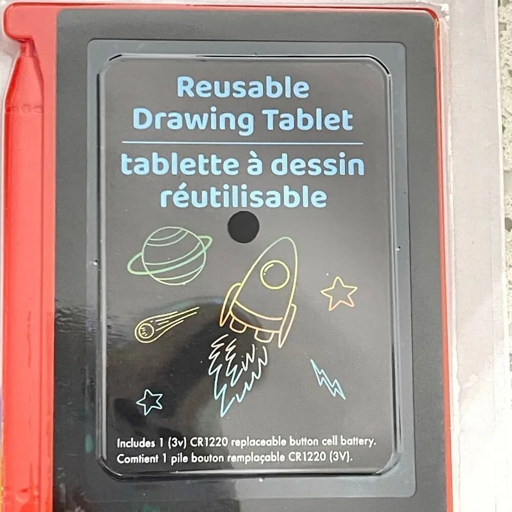 Curiosity Kids Reusable Doodle Drawing Tablet Toy Travel Size Ages 3+ NEW